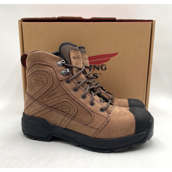 Red Wing Shoes EXOS LITE 6" Men's NEW Waterproof Boot Brown US Size 6 2E NIB - Picture 1 of 11